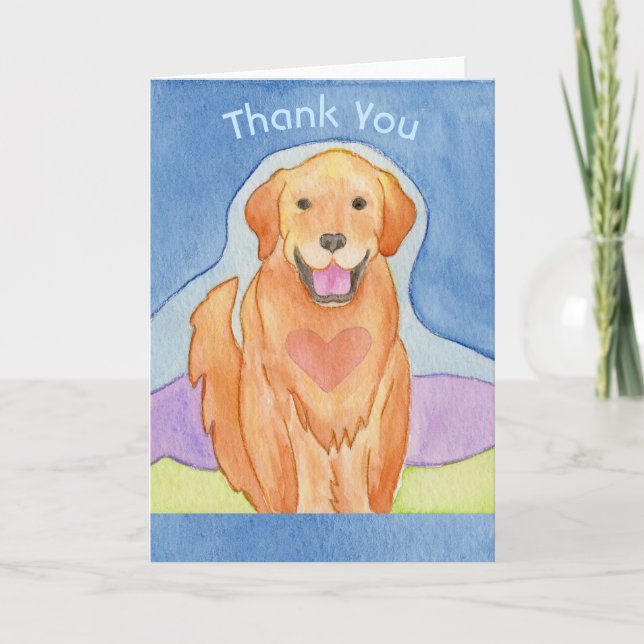 Loving Dog thank you card (Front)