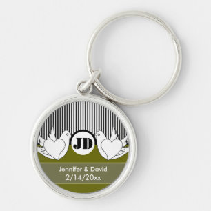 Loving Doves Valentine's Day Keychains