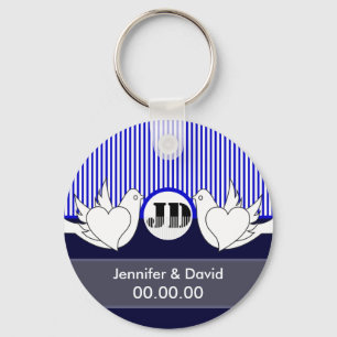 Loving Doves Wedding Keychains