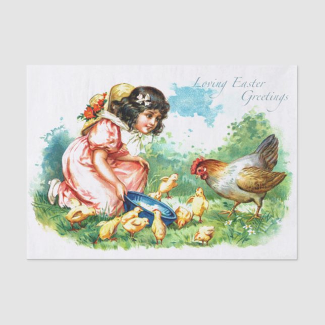 Loving Easter Greetings Tissue Paper (Front)