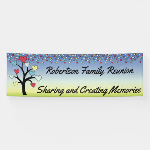 Loving Family Tree Reunion Banner