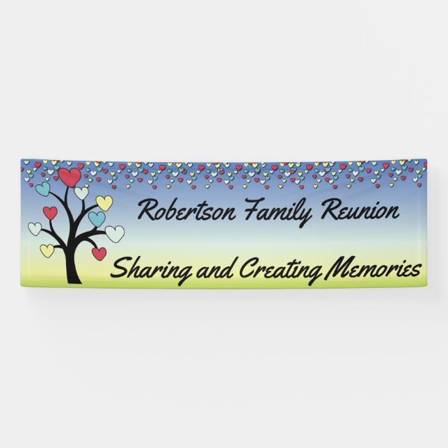 Loving Family Tree Reunion Banner (Horizontal)