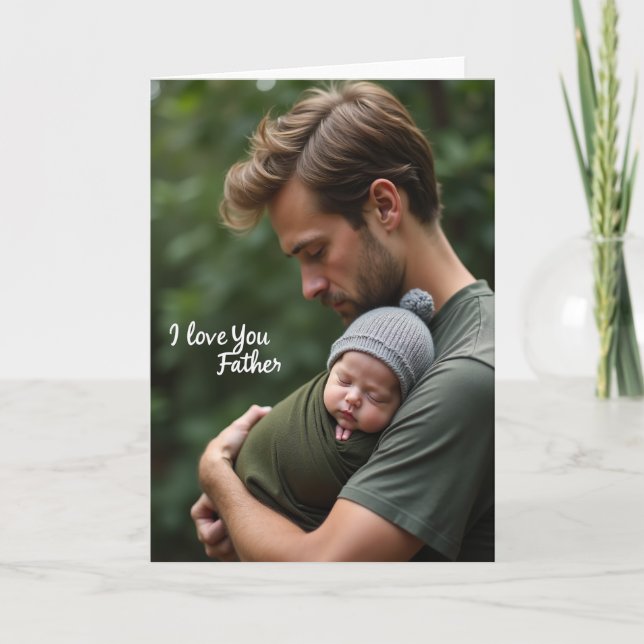 Loving Father Infant Art Card (Front)