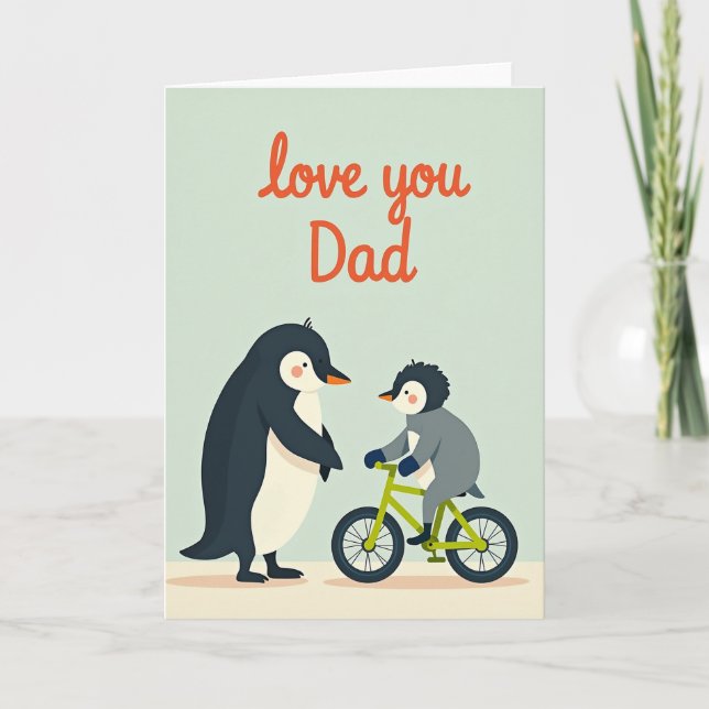 Loving Fathers Day Bikes Card (Front)