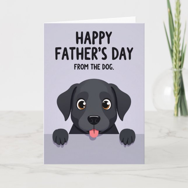 Loving Fathers Day Pet Face Card (Front)