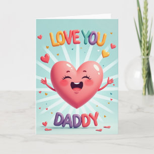 Loving Fathers Day Rays Card