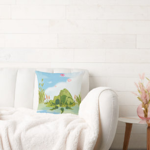 Loving Frog Family Cushion