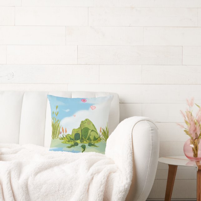 Loving Frog Family Cushion (Couch)