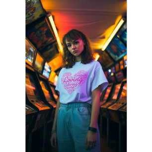 Loving Fuchsia Heart Shapecloud Art T-Shirt
