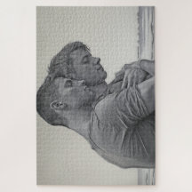 Loving Gay Couple - Charcoal Sketch - 