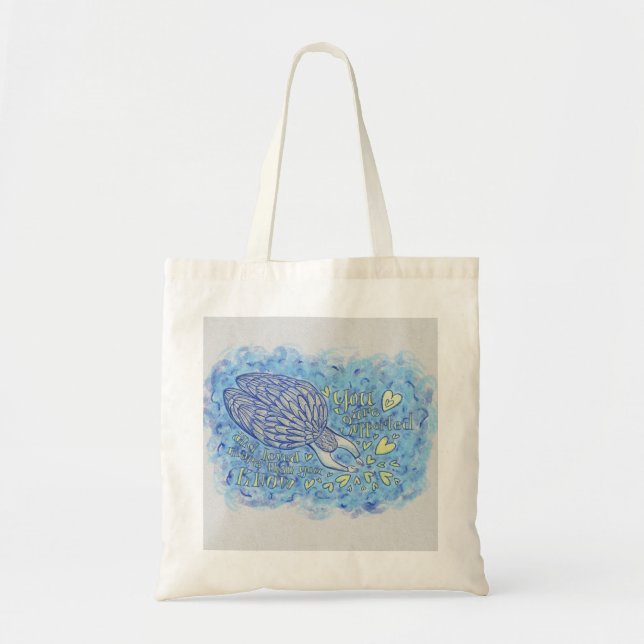 Loving Guardian Angel Art Tote Bag (Front)
