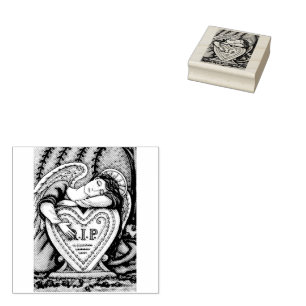 LOVING GUARDIAN ANGEL CEMETERY, GRAVE RUBBER STAMP