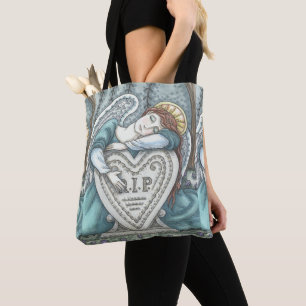 LOVING GUARDIAN ANGEL, CEMETERY TOTE BAG