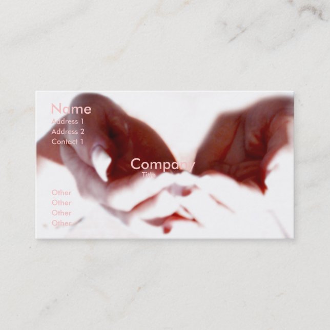 Loving Hands Business Card (Front)