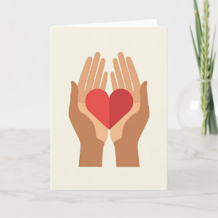 Loving Hands Hearts Day Card