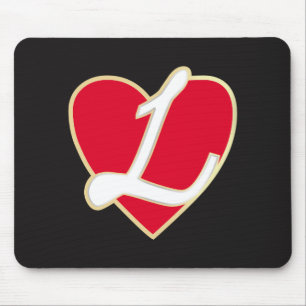 Loving heart mouse mat