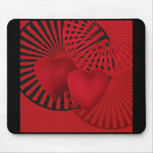 Loving heart mouse mat