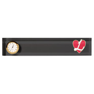 Loving heart nameplate