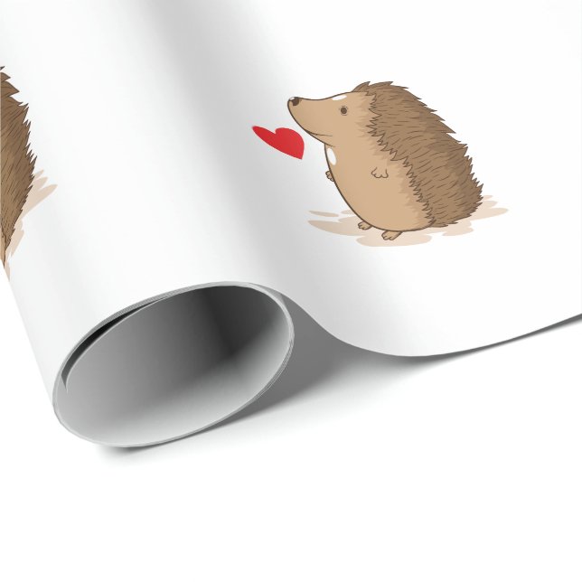 loving hedgehog wrapping paper (Roll Corner)