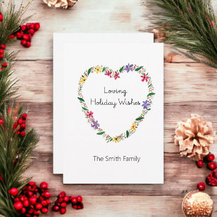 Loving Holiday Wishes with Personalisation
