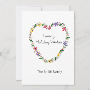 Loving Holiday Wishes with Personalisation Card