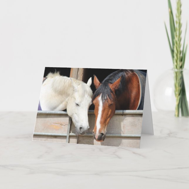 Loving Horses Card (Front)