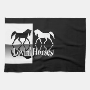 Loving Horses Tea Towel