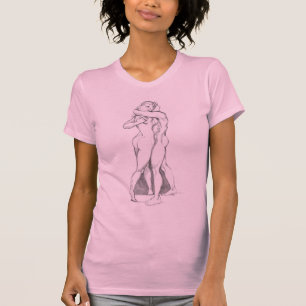 Loving Hug Shirt Embracing Figure Study Women's T-