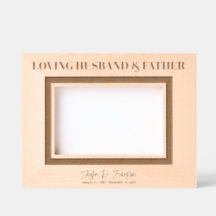 Loving Husband & Father Memorial Keepsake 6x4L