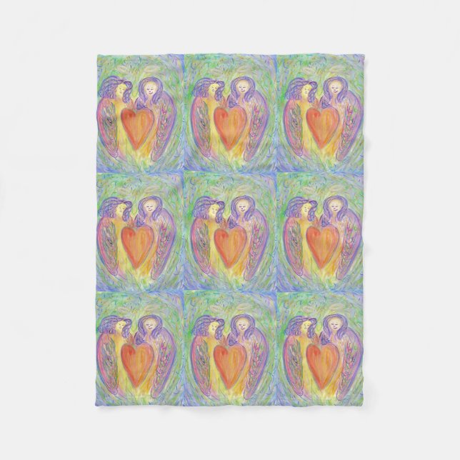 Loving Kind Guardian Angels Art Fleece Blankets (Front)