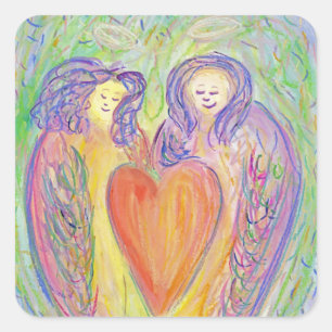 Loving Kindness Guardian Angels Art Decal Stickers