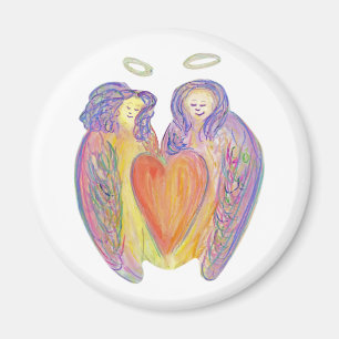 Loving Kindness Guardian Angels Art Fridge Magnet