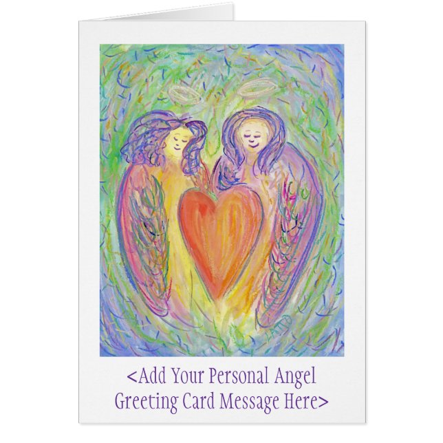 Loving Kindness Guardian Angels Art Note Cards (Front)