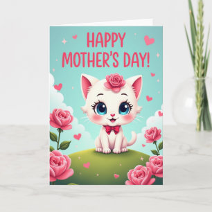 Loving Kitty Mothers Day Card