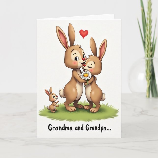 Loving Lagomorphs Family Card (Front)