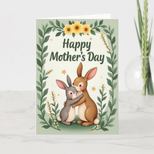 Loving Lagomorphs Mothers Day Card