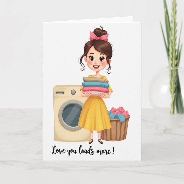 Loving Laundry Day Card (Front)