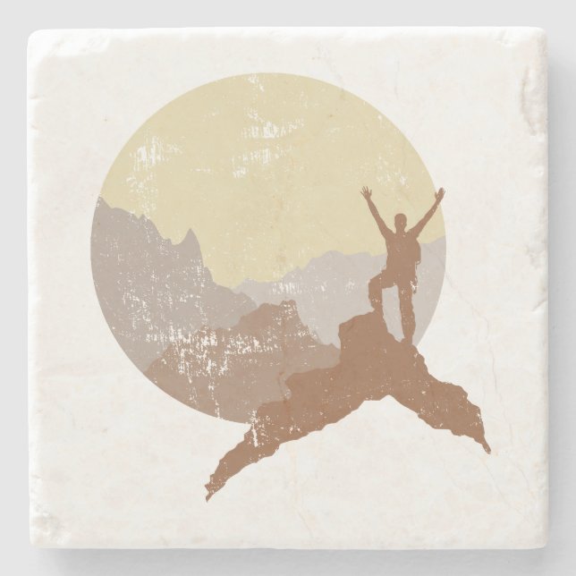 Loving Life Mountain Hiking Coaster (Front)