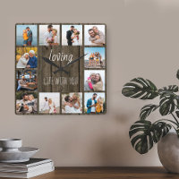 Loving Life with You Quote 12 Photo Wood