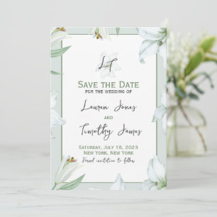 Loving Lillies Save the Date