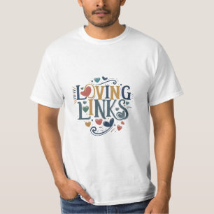 "Loving Links" features a charming t-shirt design