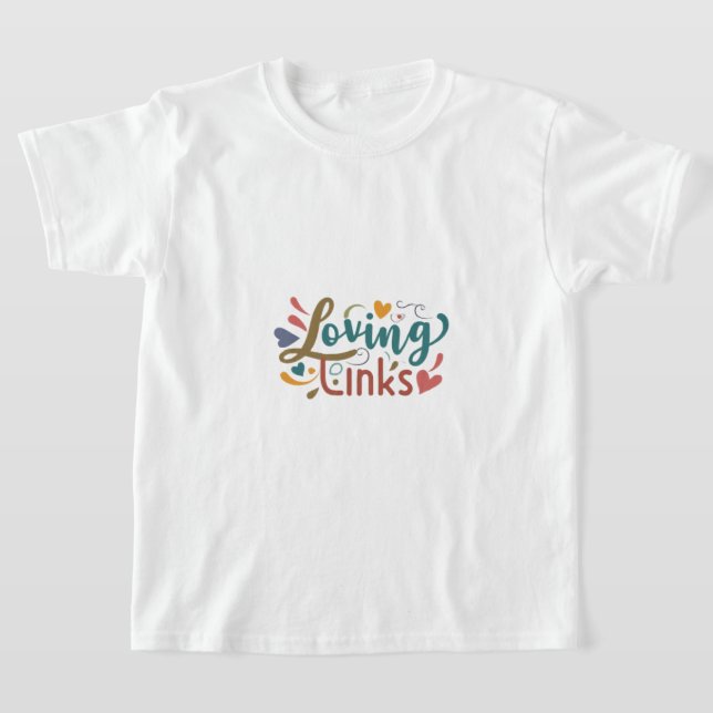 Loving Links t-shirt design  (Laydown)