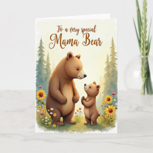 Loving Mama Bear Meadow Card