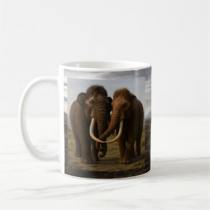 Loving Mammoth Couple Coffee Mug