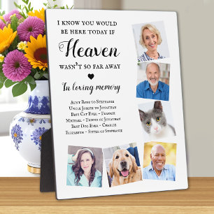 Loving Memory 6 Photo Heaven Wedding Memorial Plaque