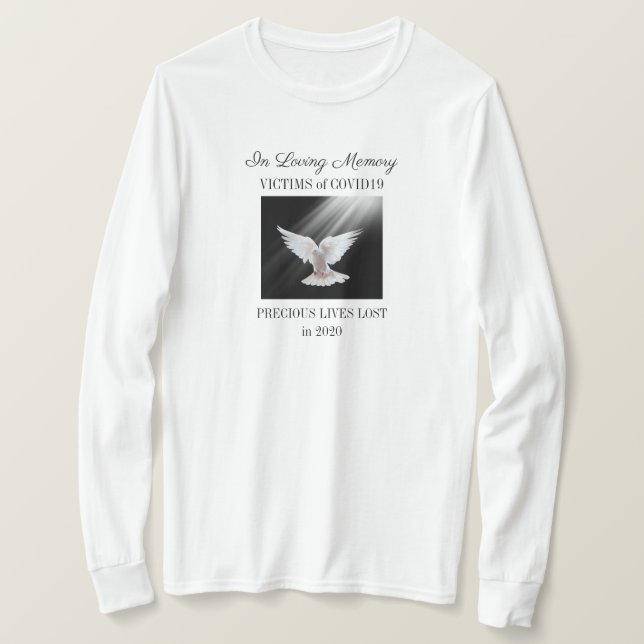 Loving memory, COVID19, white T-Shirt (Design Front)