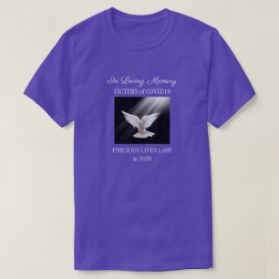 Loving Memory, COVID, purple T-Shirt