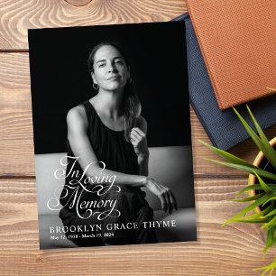 Loving Memory Full Photo Memorial Program Programme