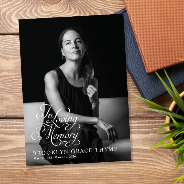 Loving Memory Full Photo Memorial Program Programme (Creator Uploaded)