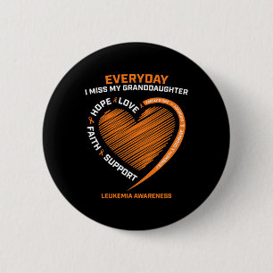 Loving Memory Granddaughter Leukaemia Awareness 6 Cm Round Badge
